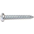 Midwest Fastener Thread Cutting Screw, #10 x 1-1/2 in, Zinc Plated Pan Head Phillips Drive 03252